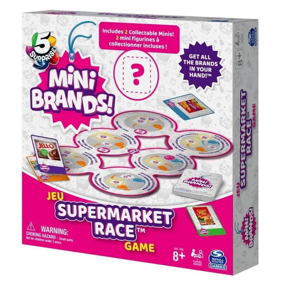 Surprise Mini Brands Supermarket Race Board Game